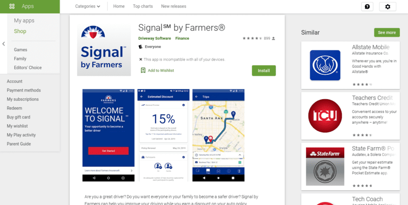 Best Farmers Auto Insurance Discounts: Signal App