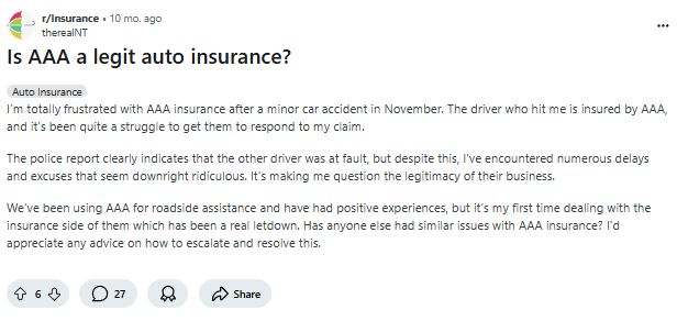 AAA vs. State Farm Auto Insurance