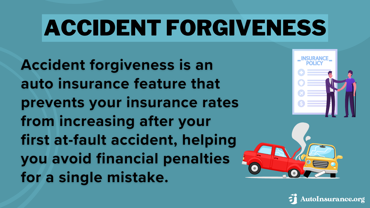 Geico vs. State Farm Auto Insurance: Accident Forgiveness Definition Card