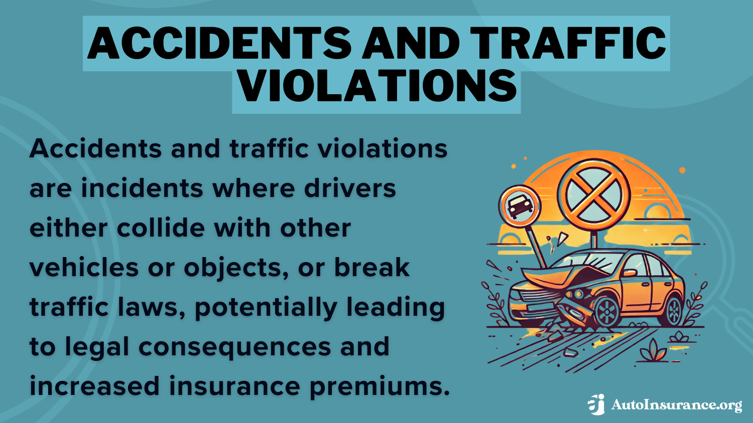 Best Dublin, Georgia Auto Insurance: Accidents and Traffic Violations Definition Card