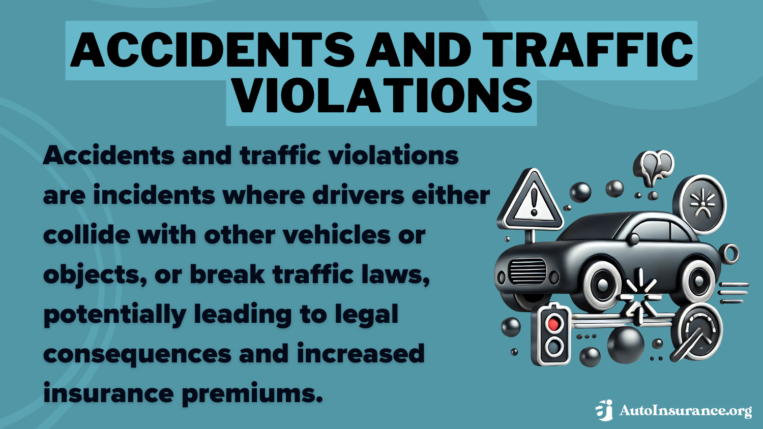 Accident and Traffic Violations Definition Card: Cheap Auto Insurance for Learner’s Permit Drivers