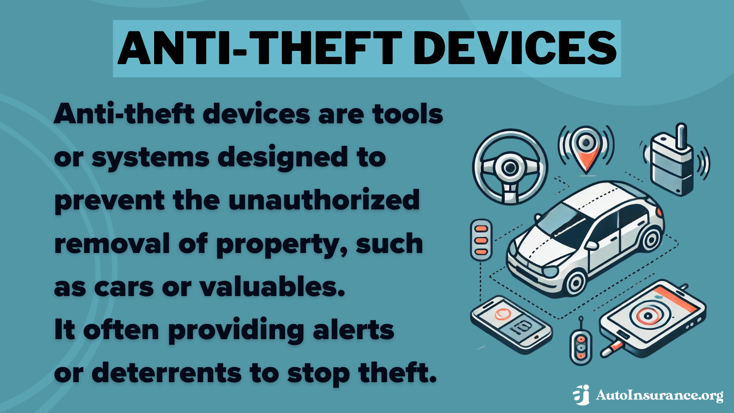 Anti-Theft Devices Definition Card: Excepsure Auto Insurance Review