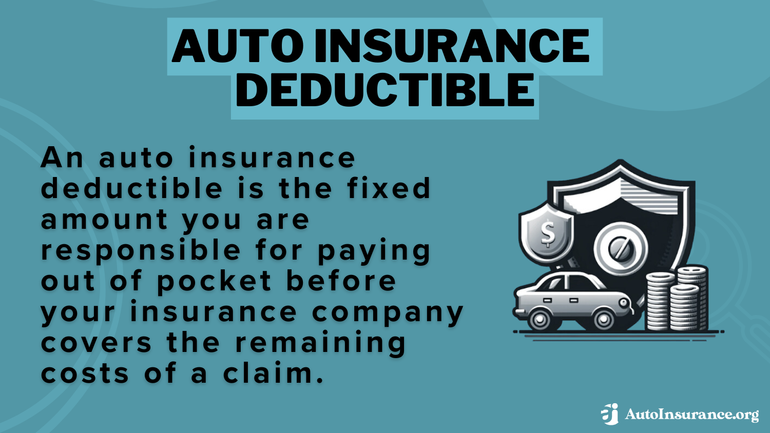 Definition card: auto insurance deductible