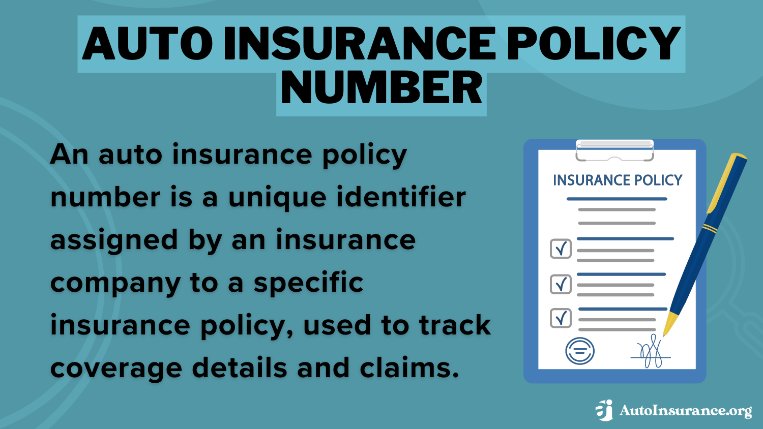 Auto Insurance Policy Number Definition Card: How to Cancel Progressive Auto Insurance 