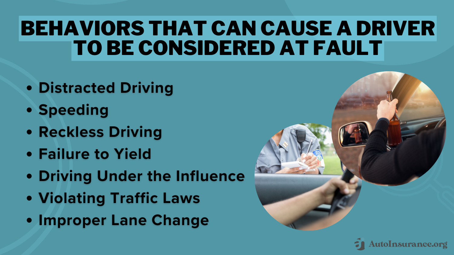 Behaviors That Can Cause A Driver To Be Considered At Fault: Cheap Auto Insurance for High-Risk Drivers in California