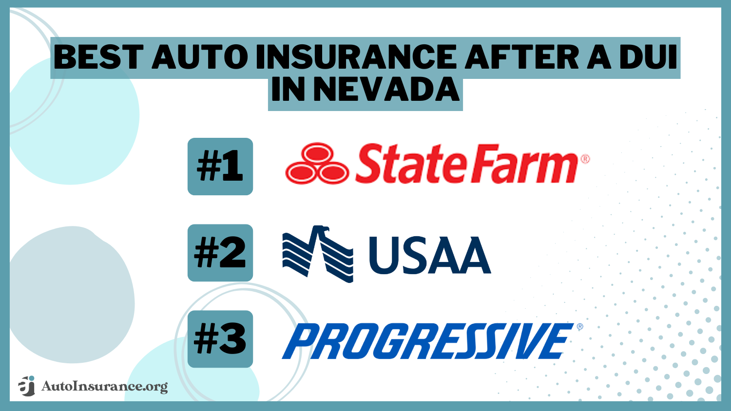 State Farm, USAA, Progressive: Best Auto Insurance After a DUI in Nevada