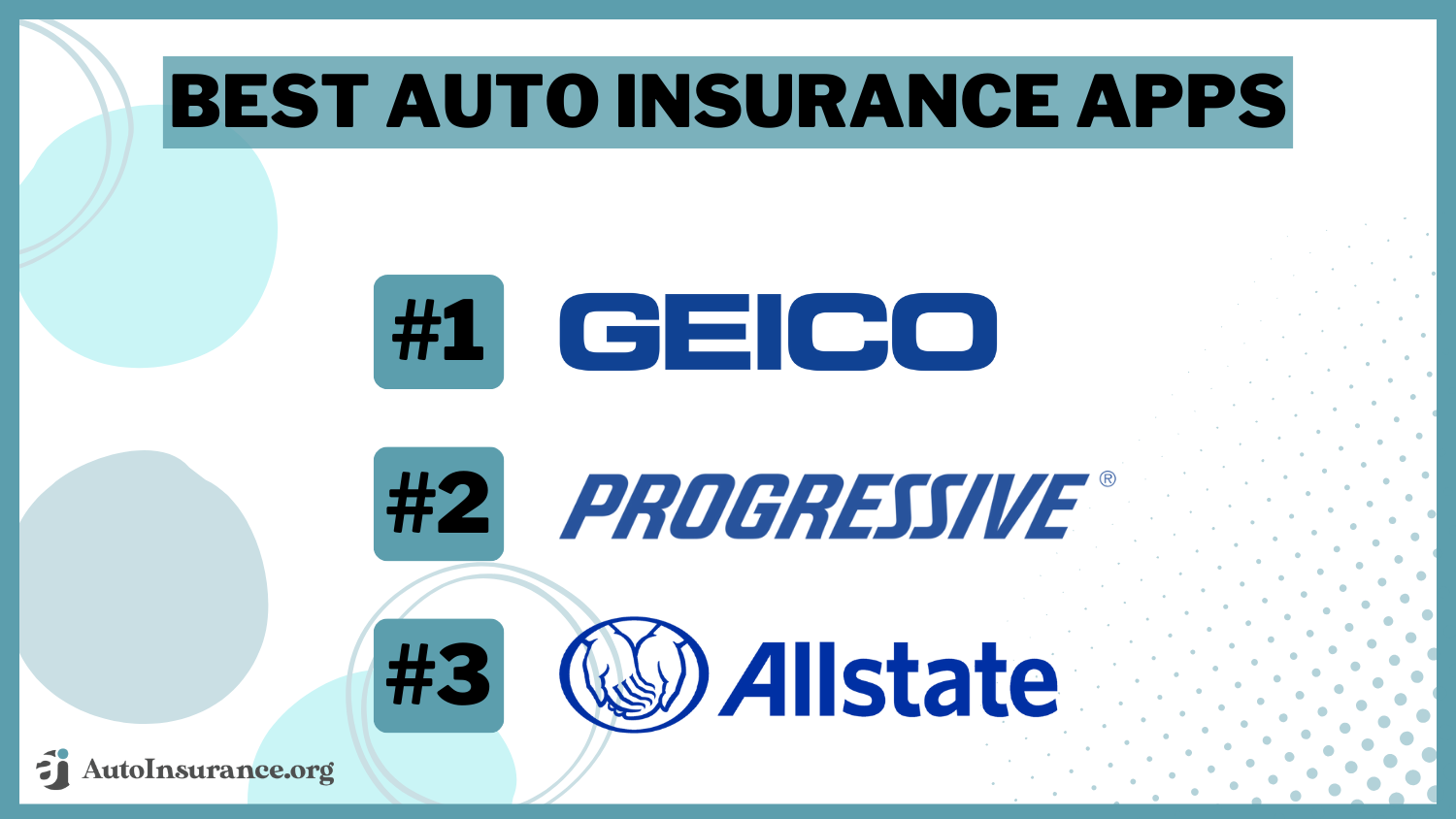 Geico, Progressive, Allstate: Best Auto Insurance Apps