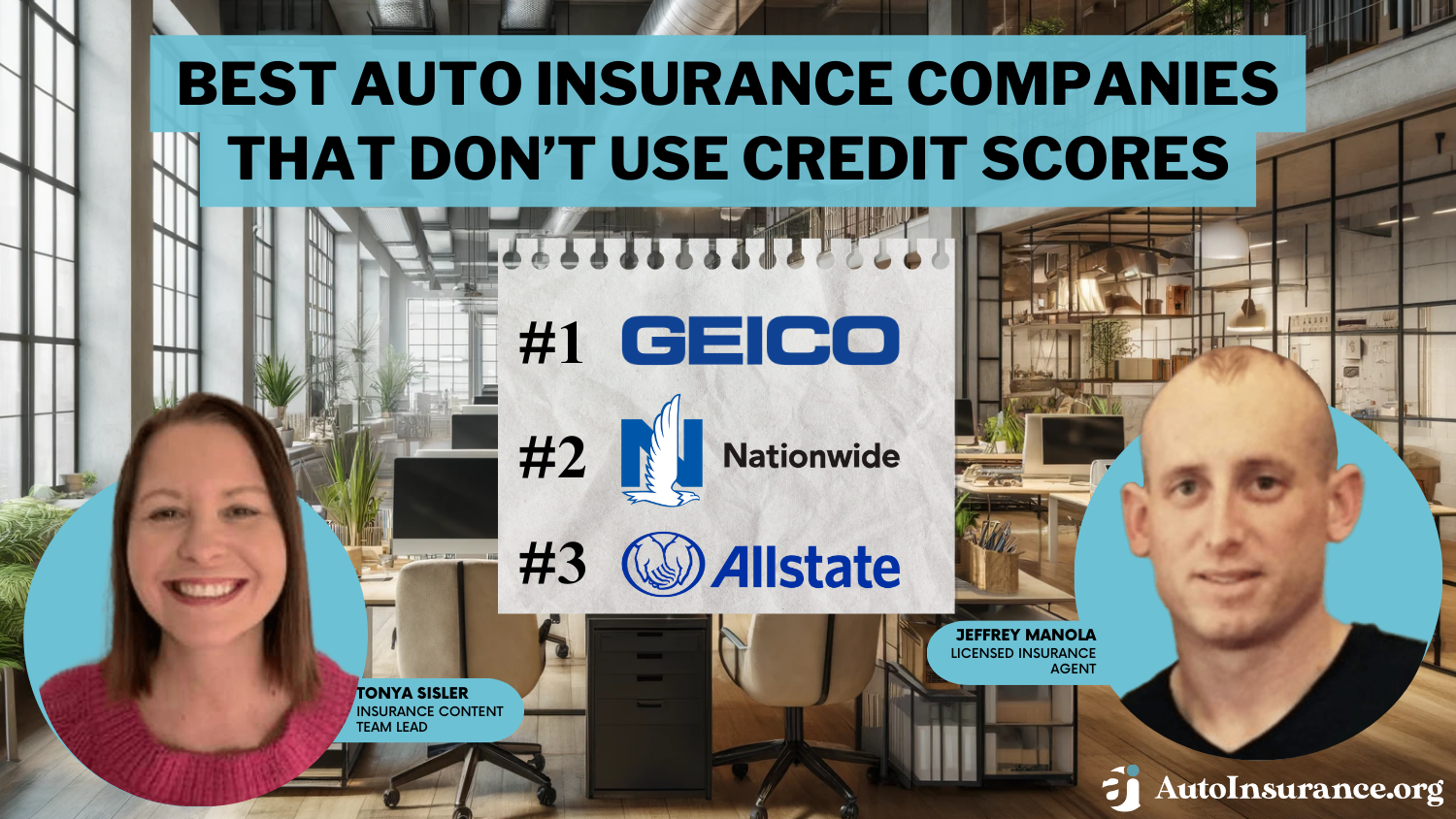 Best Auto Insurance Companies That Don’t Use Credit Scores