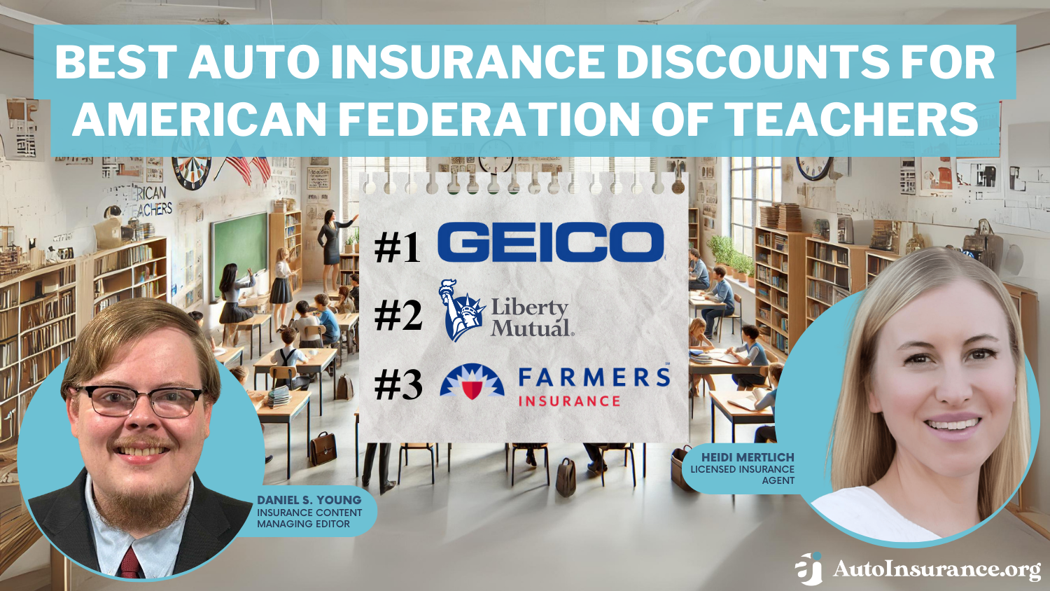 Best Auto Insurance Discounts for American Federation of Teachers (AFT) in 2024