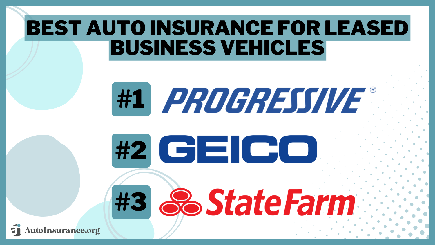 Best Auto Insurance for Leased Business Vehicles: Progressive, Geico, State Farm