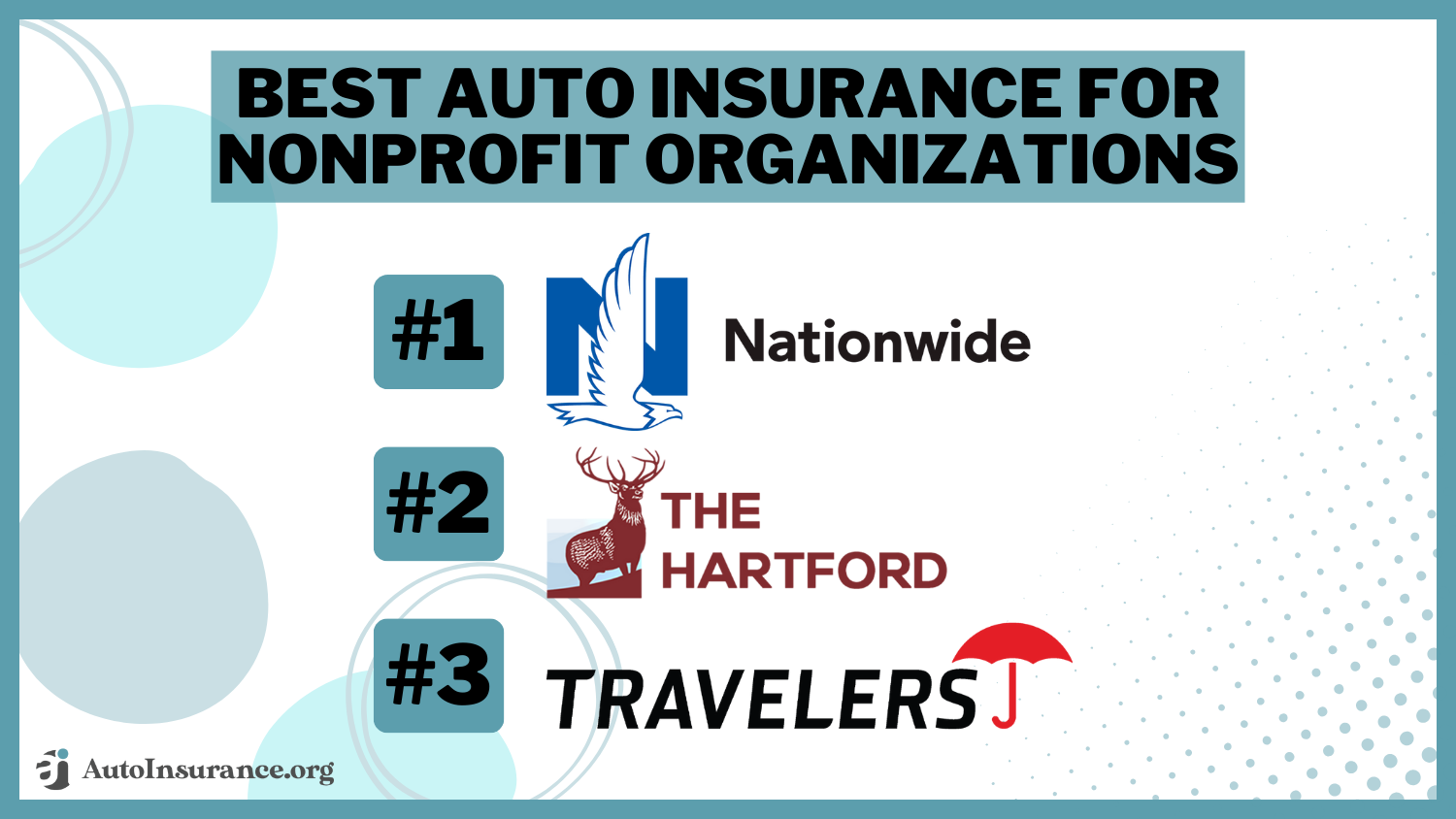 Best Auto Insurance for Nonprofit Organizations: Nationwide, The Hartford, Travelers