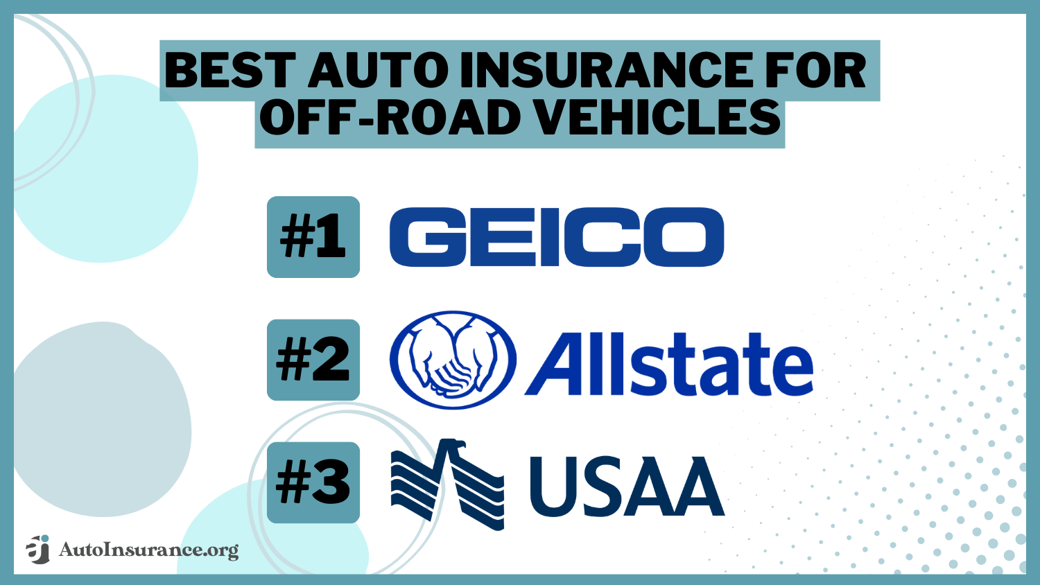 Best Auto Insurance for Off-Road Vehicles: Geico, Allstate, USAA