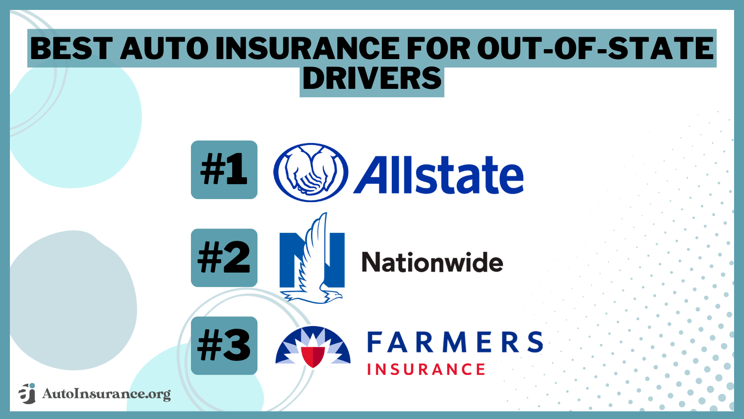 Best Auto Insurance for Out-of-State Drivers: Allstate, Nationwide, and Farmers