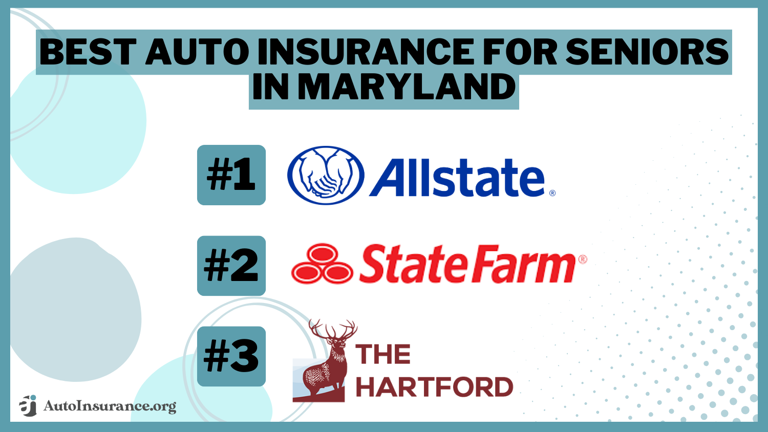 Best Auto Insurance for Seniors in Maryland: Allstate, State Farm, The Hartford