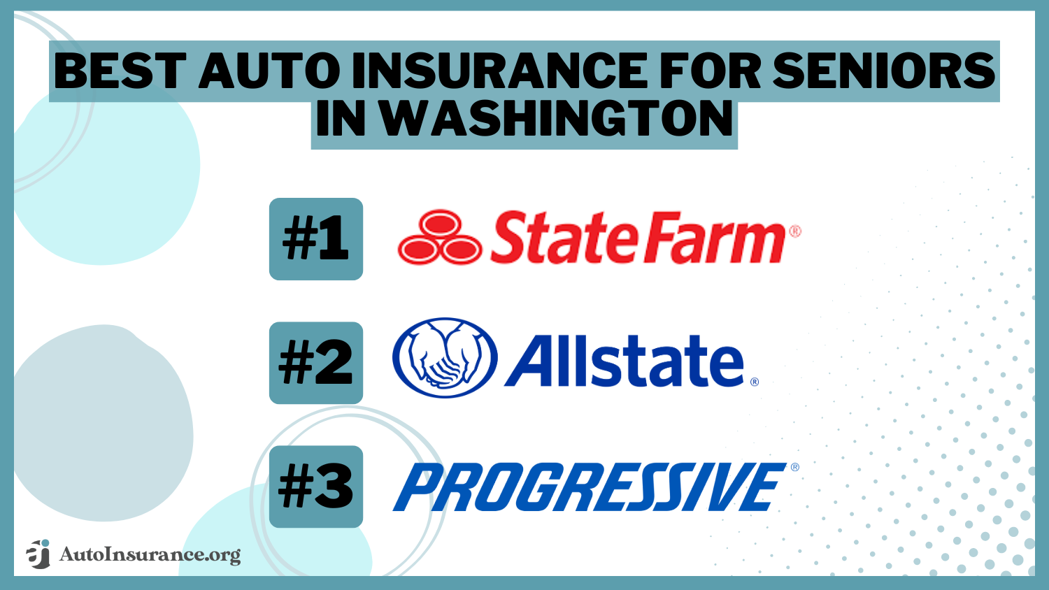 Best Auto Insurance for Seniors in Washington: State Farm, Allstate, Progressive