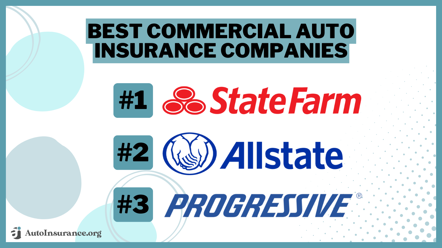 Best Commercial Auto Insurance Companies: State Farm, Allstate, Progressive