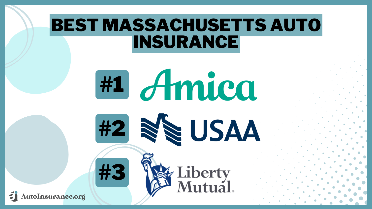 Amica, USAA, and Liberty Mutual: Best Massachusetts Auto Insurance