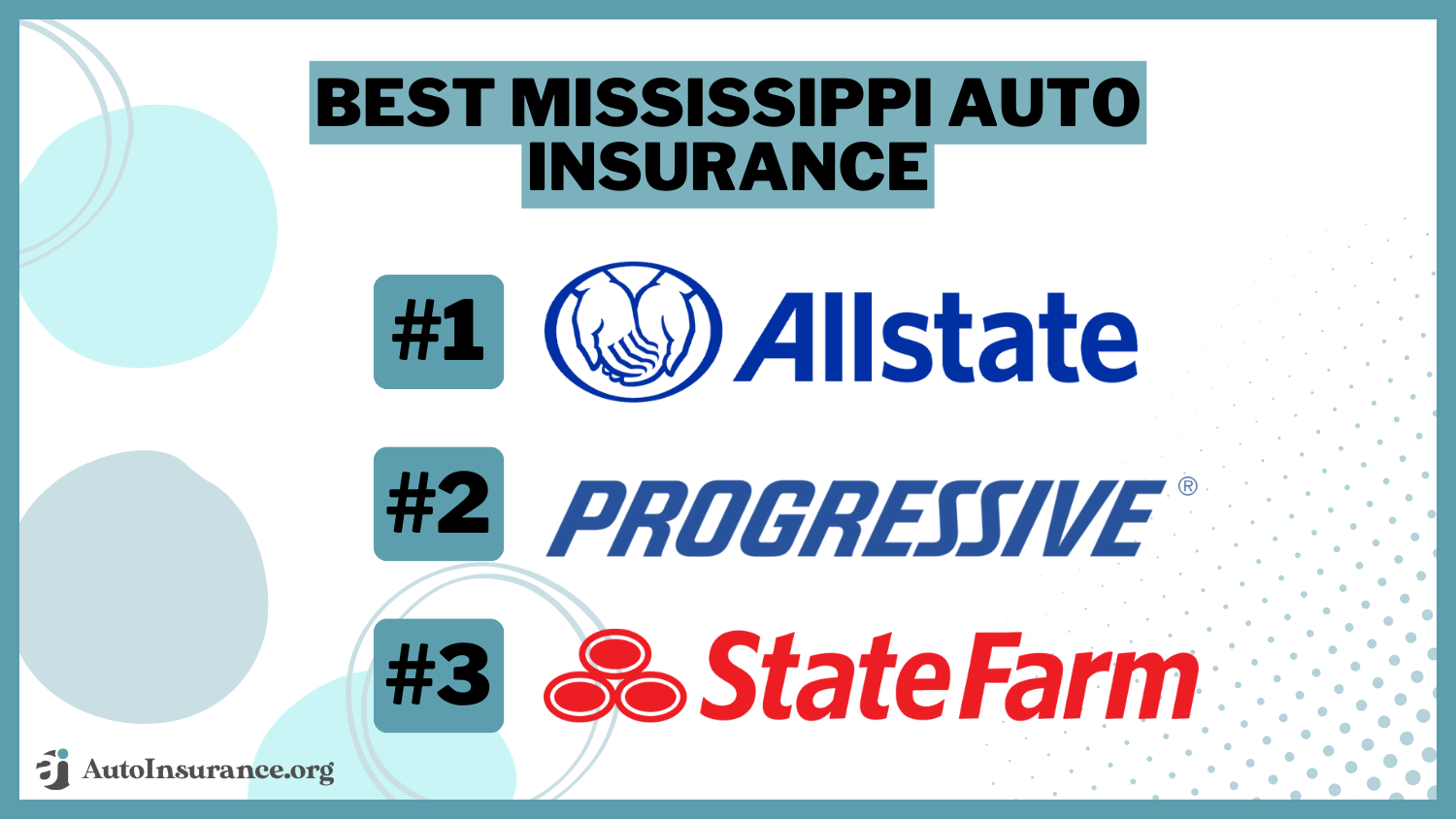 Best Mississippi Auto Insurance: Allstate, Progressive, State Farm