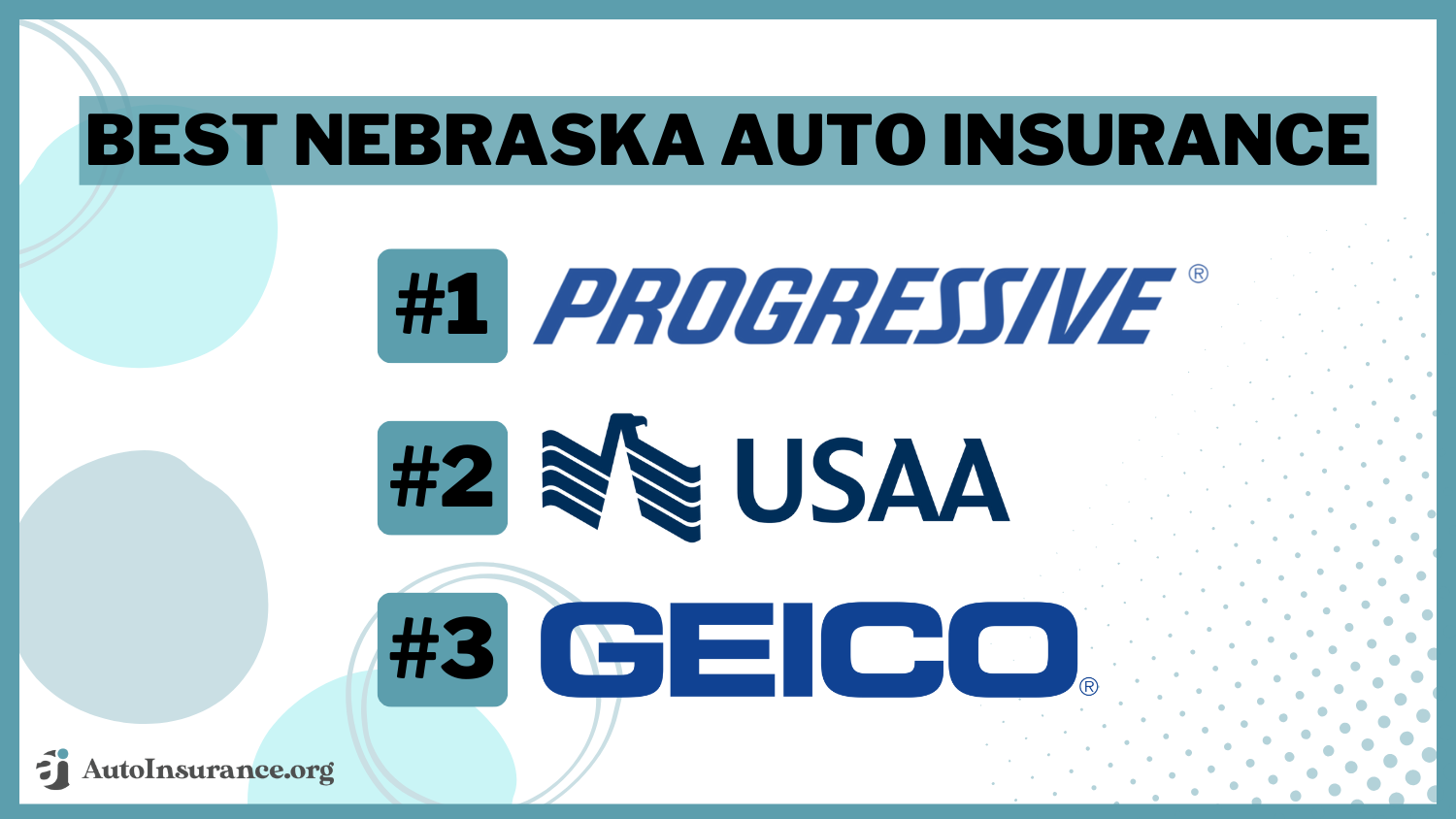 Best Nebraska Auto Insurance: Progressive, USAA, Geico