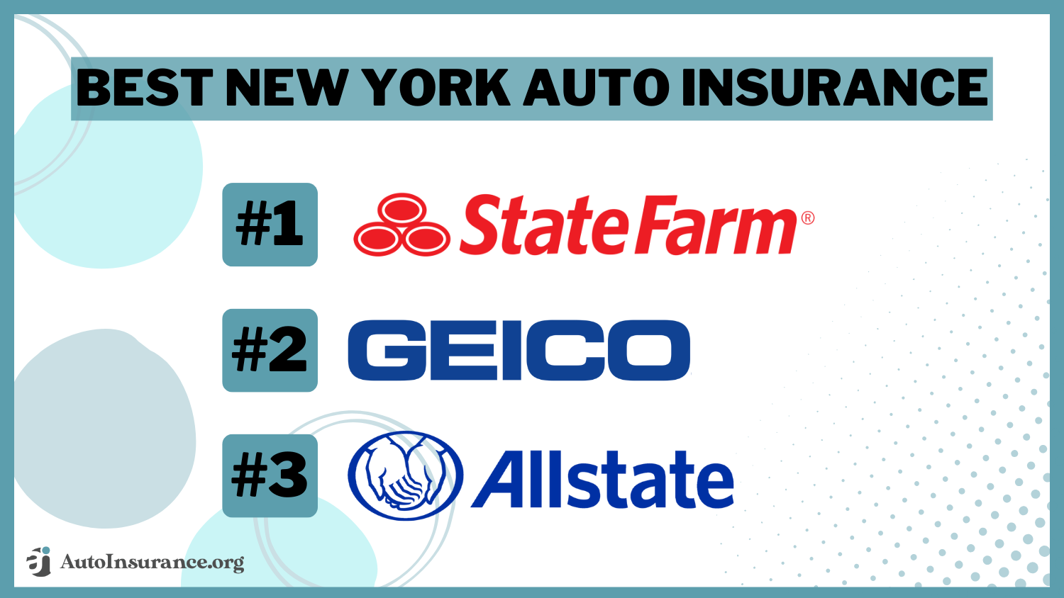 State Farm, Geico, Allstate: Best New York Auto Insurance