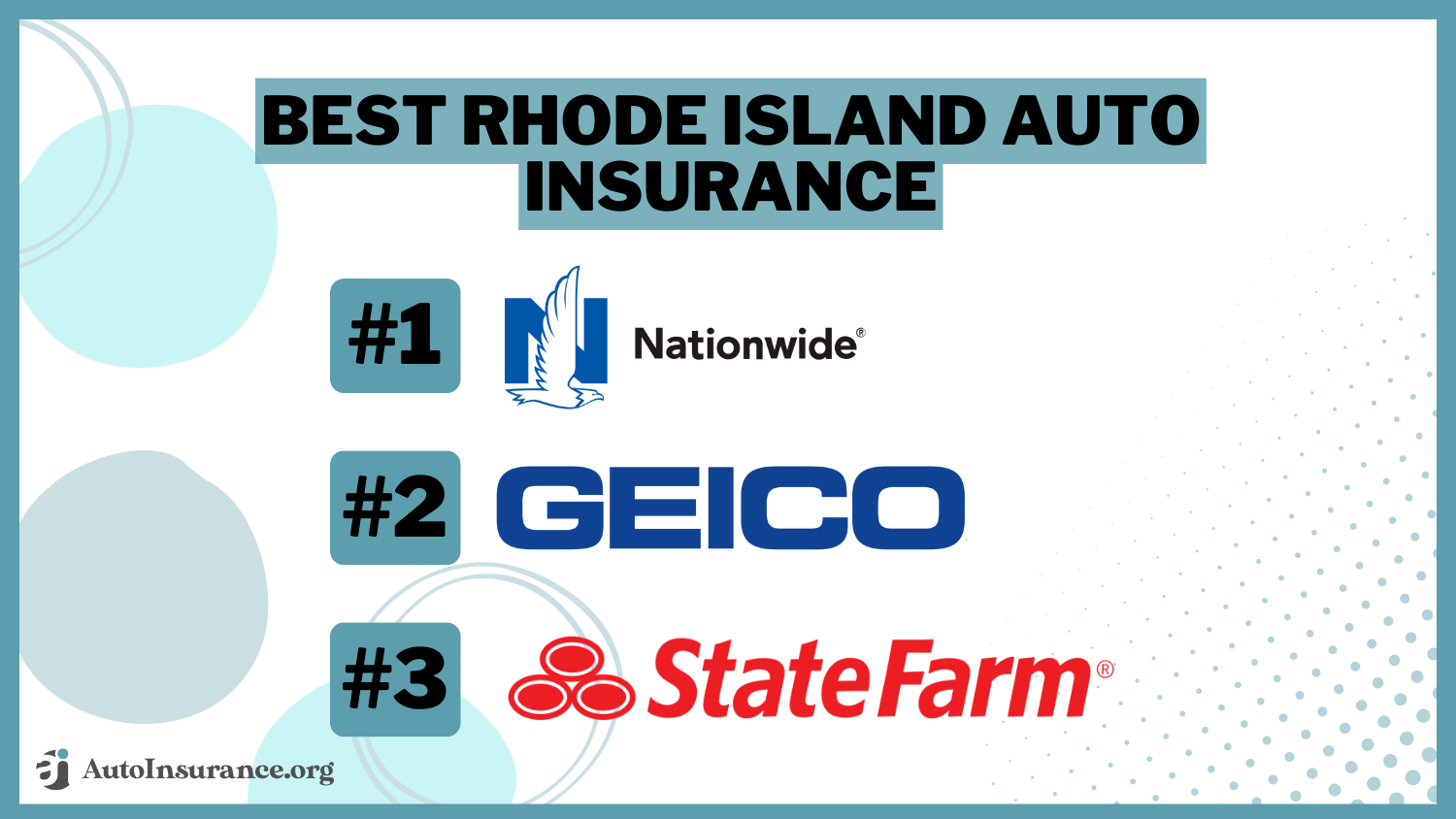 Nationwide, Geico, State Farm: Best Rhode Island Auto Insurance