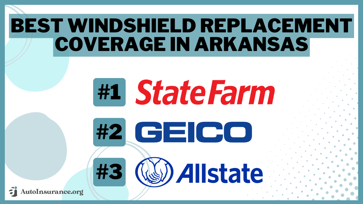 Best Windshield Replacement Coverage in Arkansas: State Farm, Geico, and Allstate