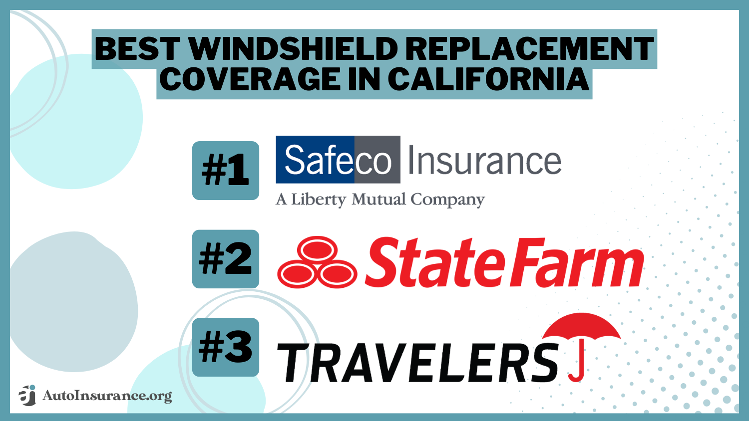 Best Windshield Replacement Coverage in California: Safeco, State Farm, and Travelers