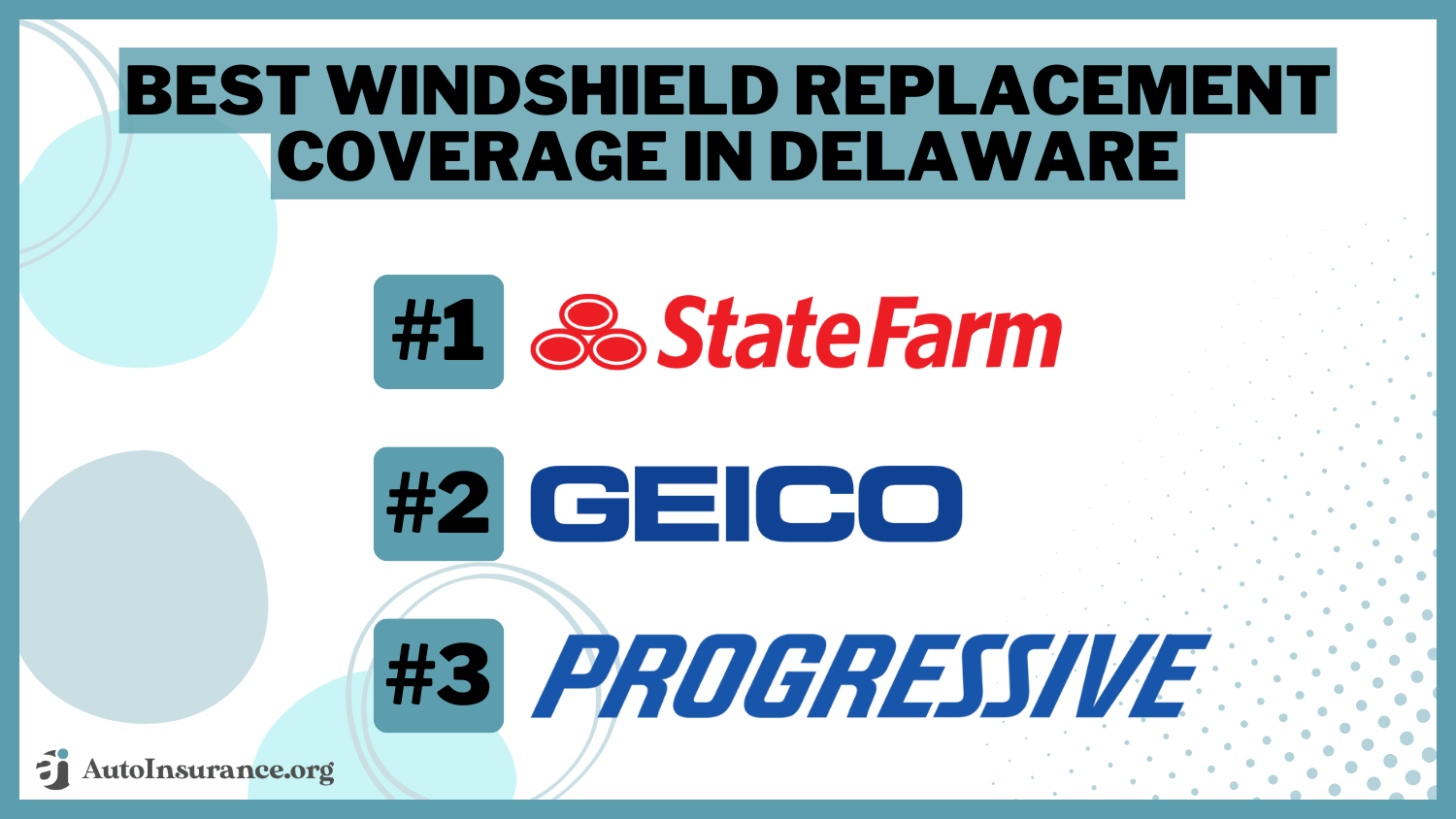 Best Windshield Replacement Coverage in Delaware: State Farm, Geico, and Progressive