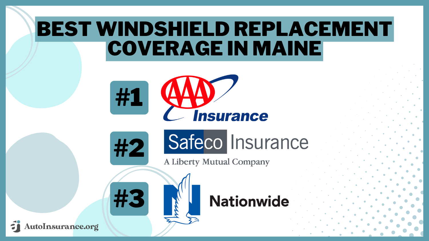 Best Windshield Replacement Coverage in Maine: AAA, Safeco, and Nationwide