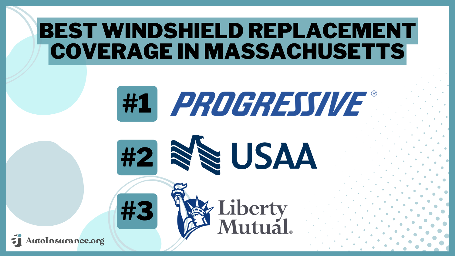 Best Windshield Replacement Coverage in Massachusetts: Progressive, USAA, and Liberty Mutual