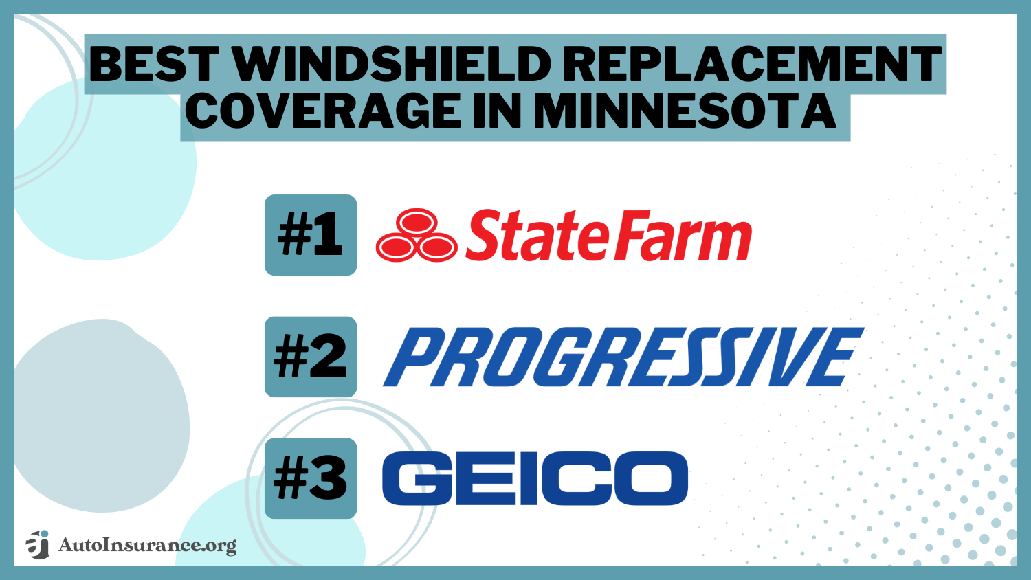 Best Windshield Replacement Coverage in Minnesota: State Farm, Progressive, and Geico