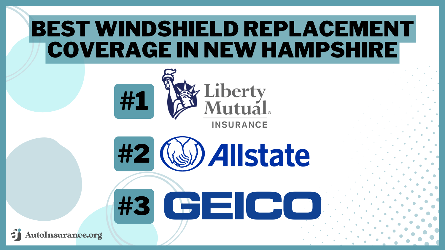 Best Windshield Replacement Coverage in New Hampshire: Liberty Mutual, Allstate, and Geico