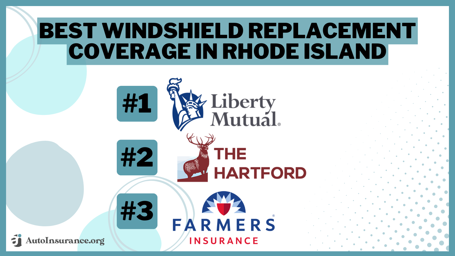 Best Windshield Replacement Coverage in Rhode Island: Liberty Mutual, The Hartford, and Farmers