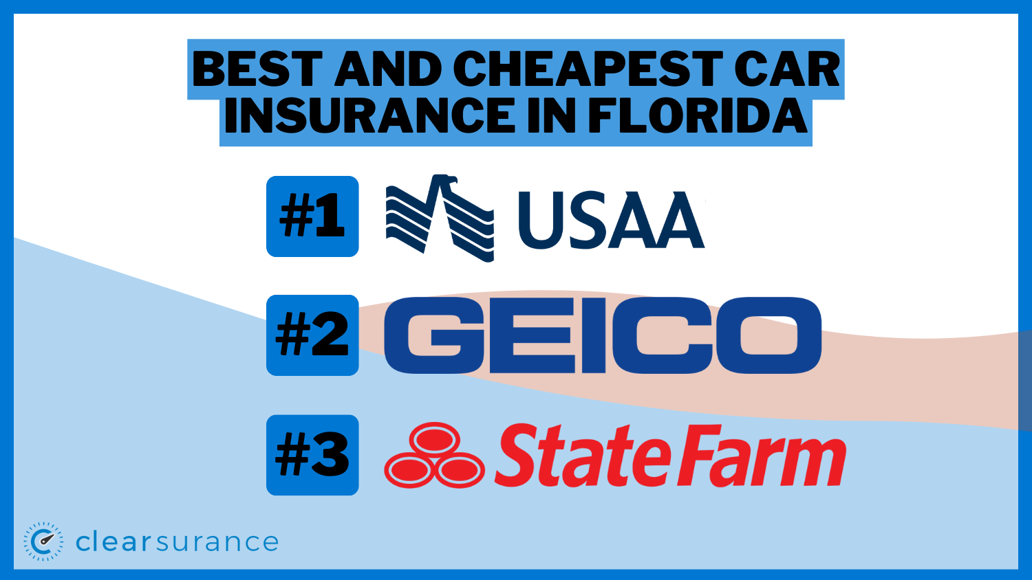 Best and Cheapest Car Insurance in Florida: USAA, Geico, State Farm