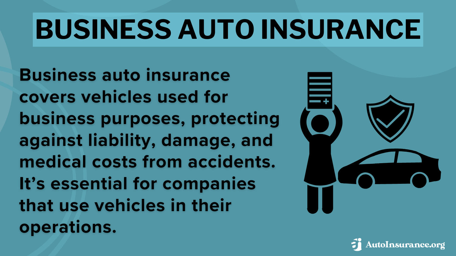 Does your job affect auto insurance rates: Business auto insurance definition card