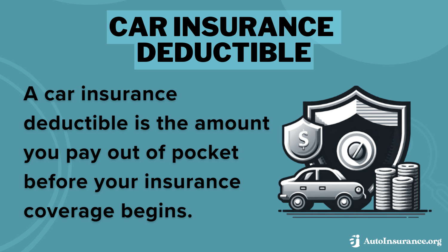 Where to Compare Auto Insurance Rates: Car Insurance Deductible Definition Card