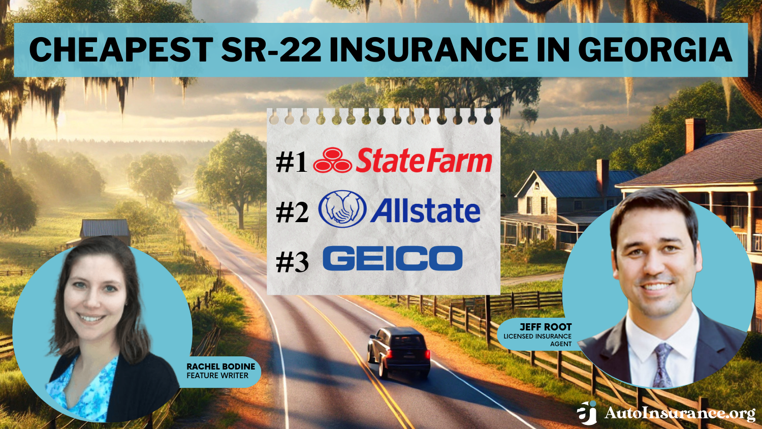 Cheapest SR-22 Insurance in Georgia: State Farm, Allstate, Geico