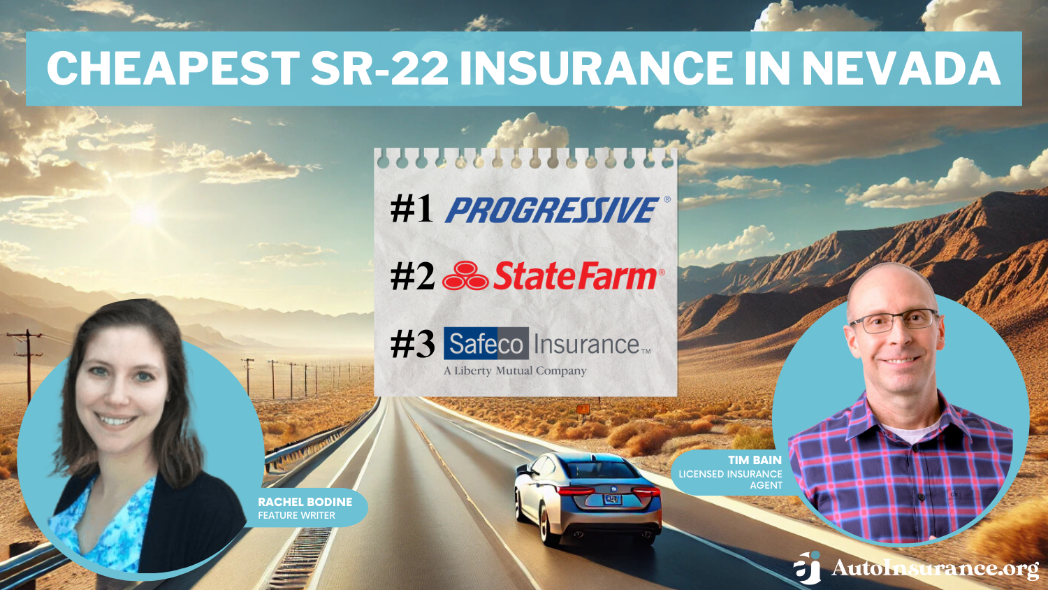 Progressive, State Farm, Safeco: Cheapest SR-22 Insurance in Nevada 