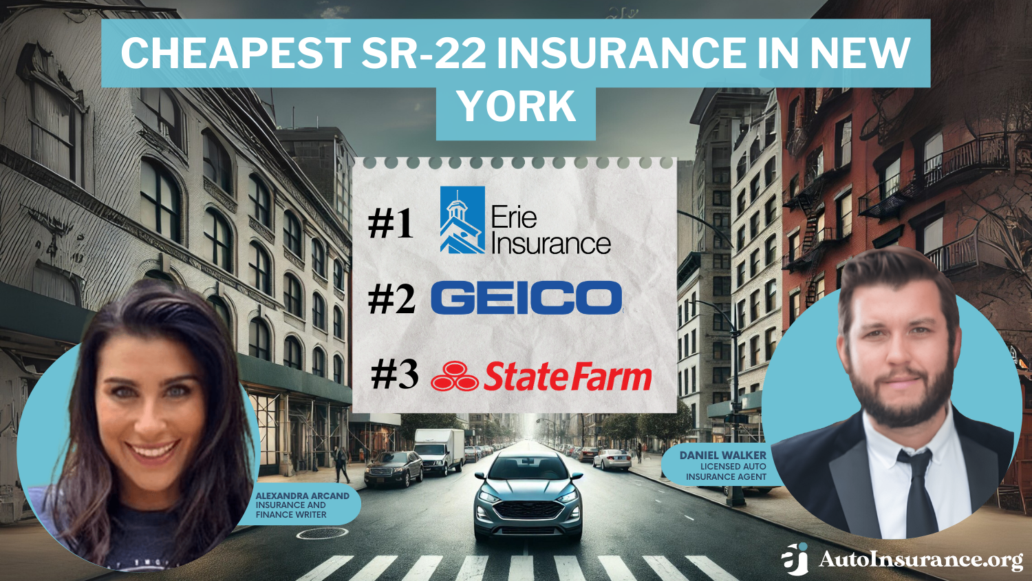 Cheapest SR-22 Insurance in New York: Erie, Geico, State Farm