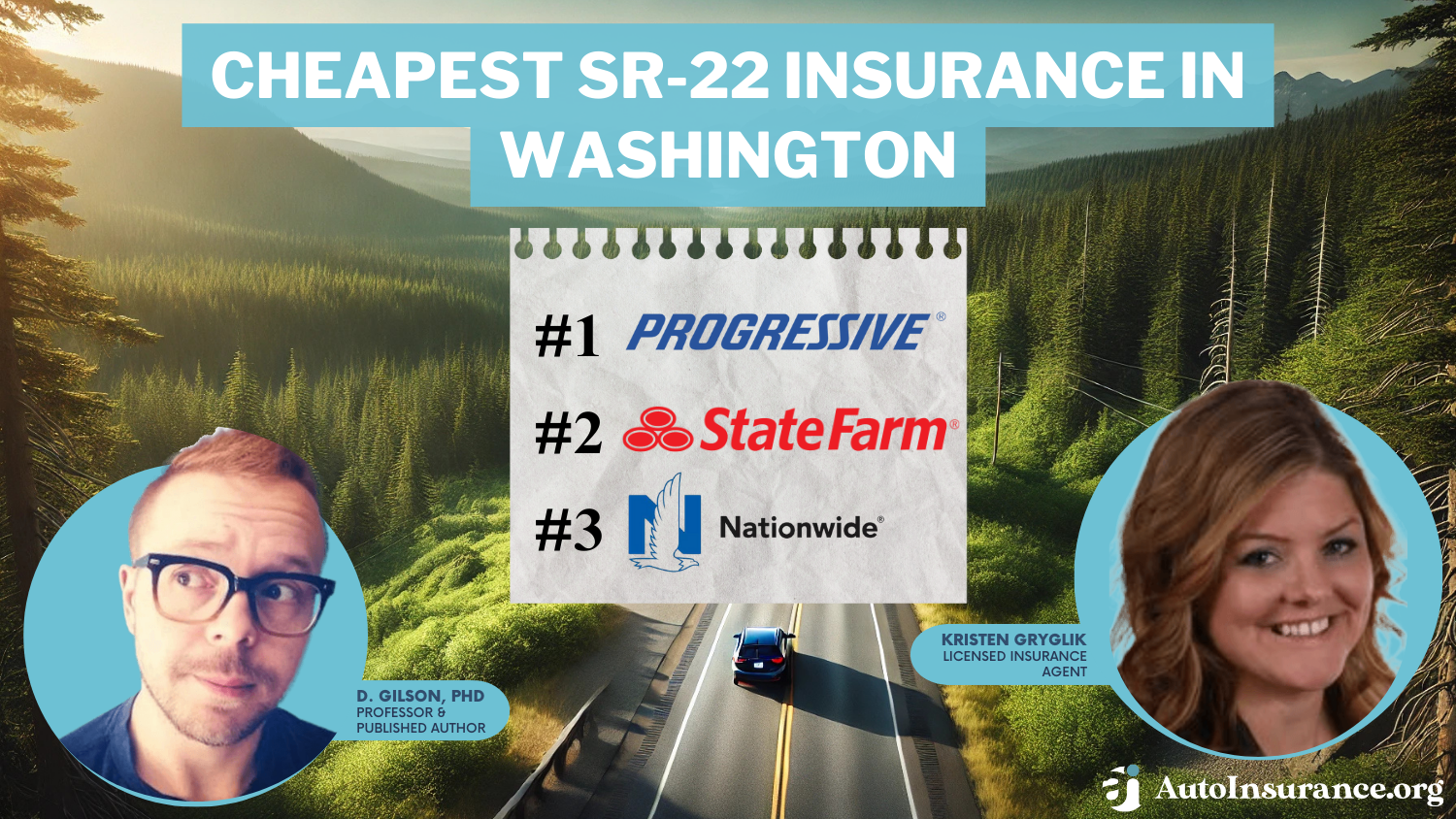 Cheapest SR-22 Insurance in Washington: Progressive, State Farm, Nationwide