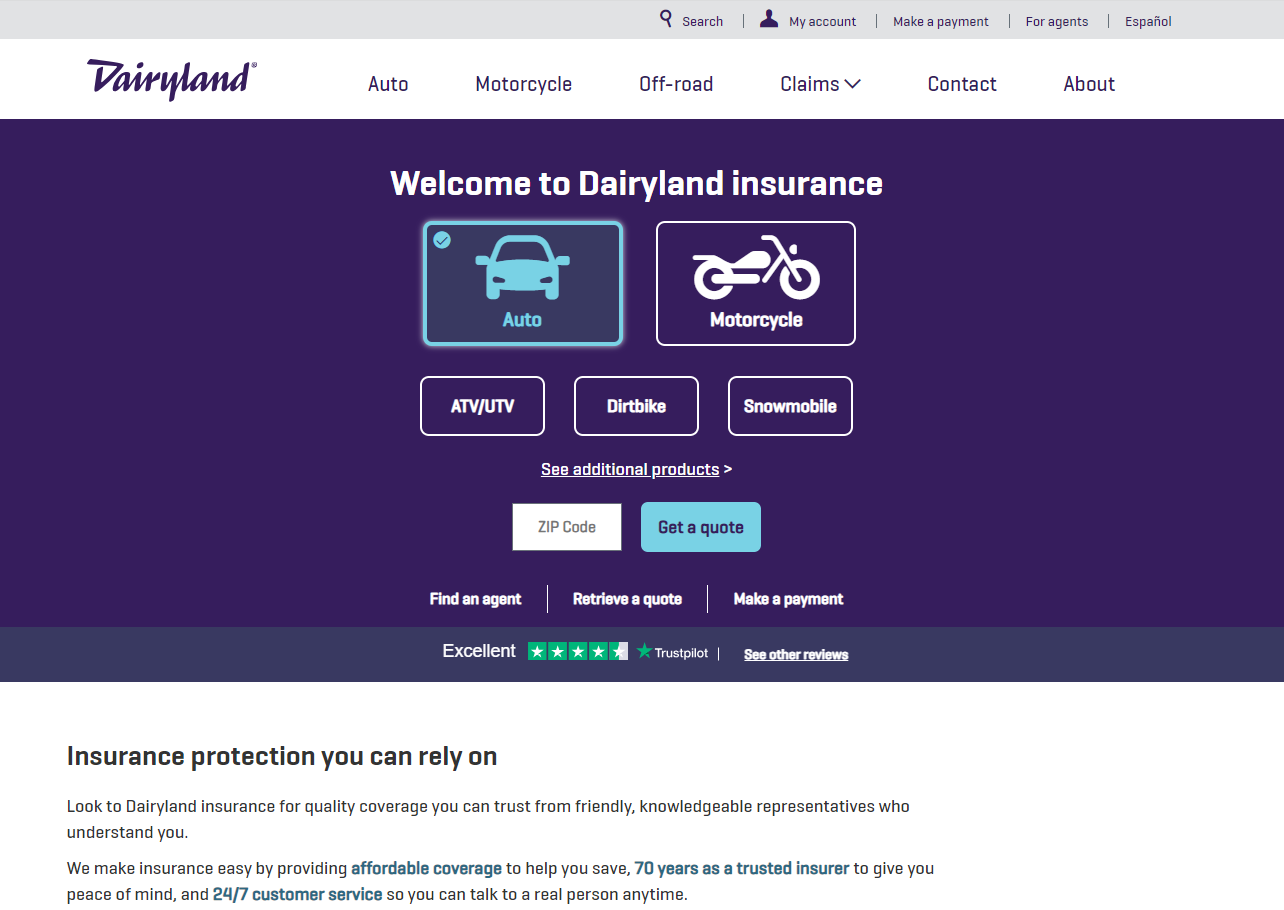 dairyland: cheapest sr-22 insurance in north carolina