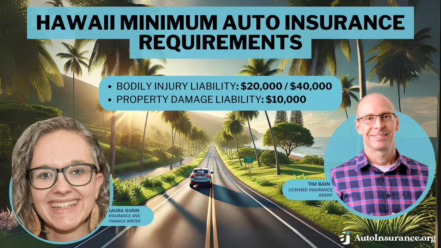 Hawaii Minimum Auto Insurance Requirements for 2024)(What Drivers in HI Need)