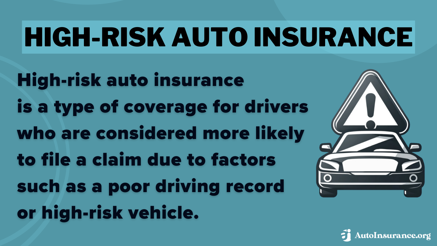 High-Risk Auto Insurance Definition Card: The General auto insurance review