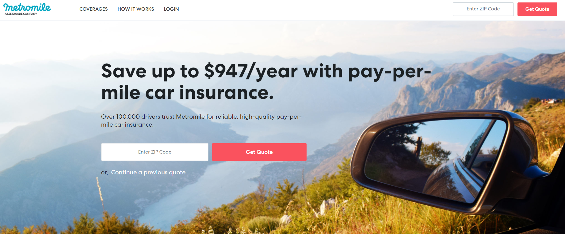best pay-as-you-go auto insurance in California: Metromile