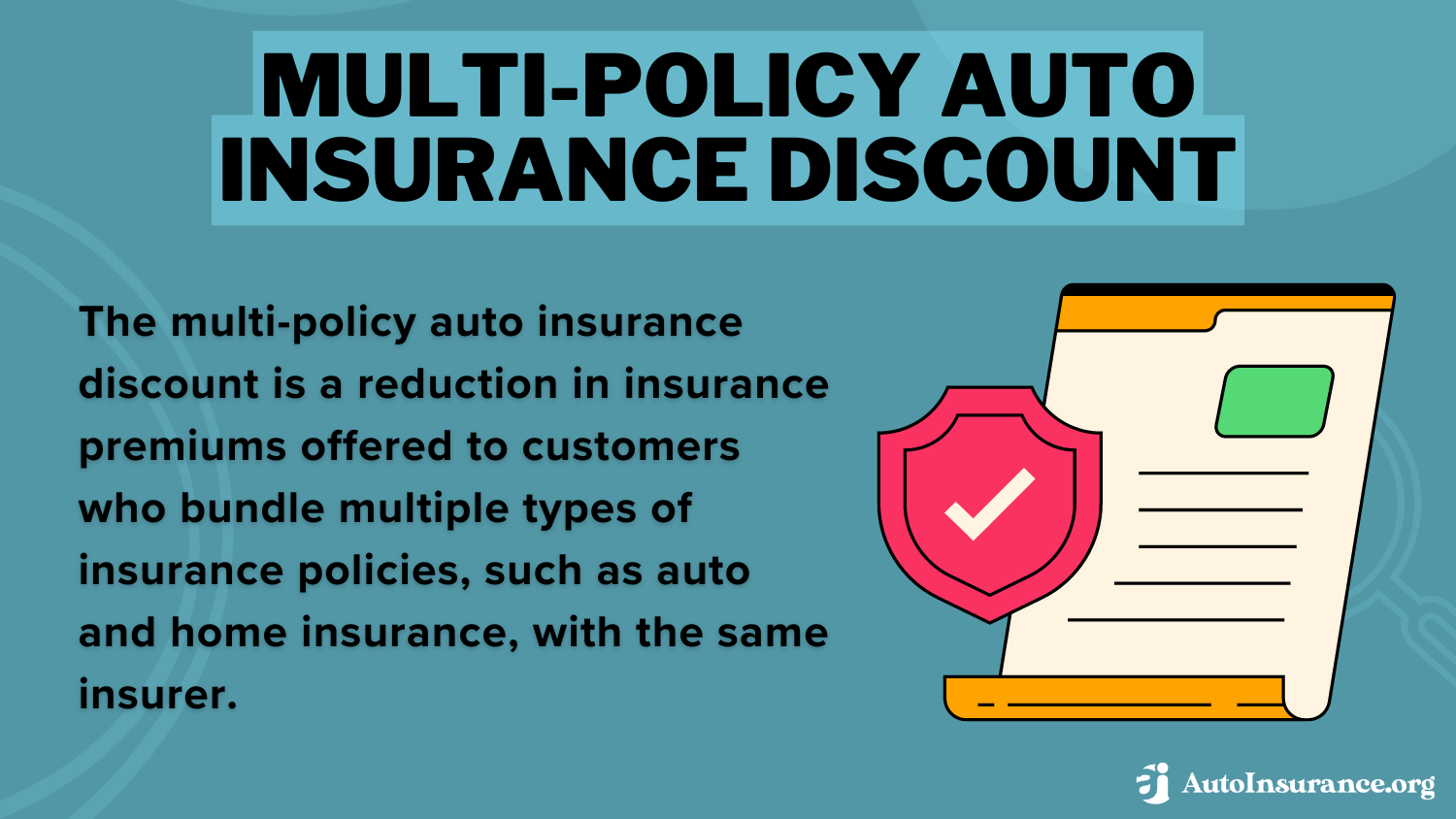 How long does an accident affect your auto insurance rate: Multi-Policy Auto Insurance Discount Def Card