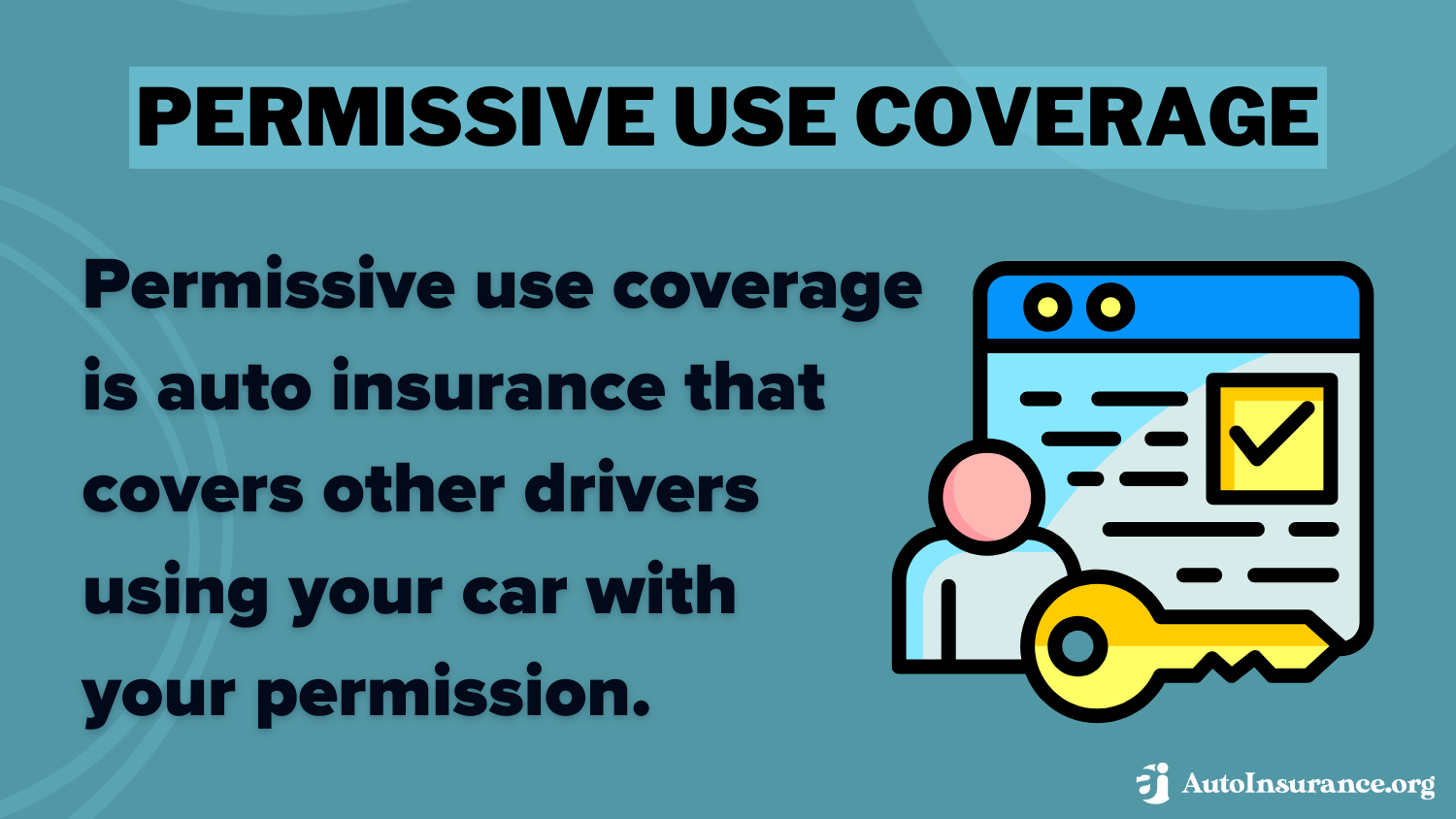 Permissive Use Coverage Definition Card: How to Add Someone to My Auto Insurance for 1 Week