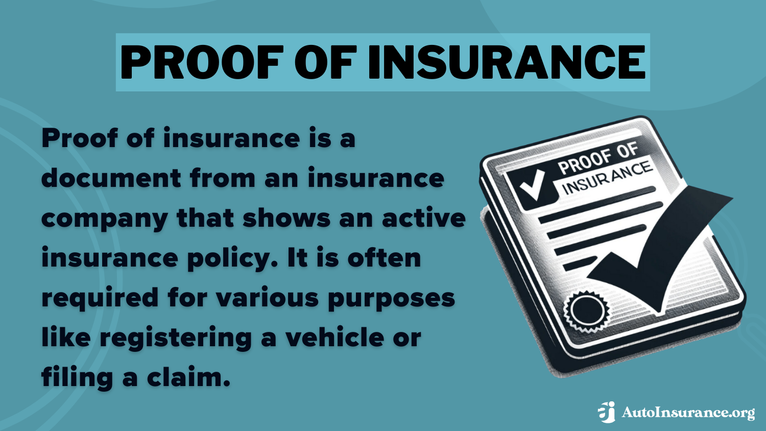 How to Cancel Auto Insurance: Proof of insurance definition card