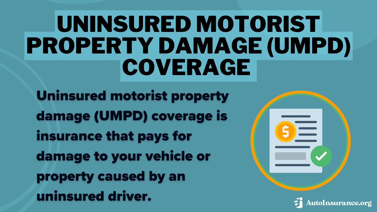 Uninsured Motorist Property Damage Coverage Definition Card: Maryland Minimum Auto Insurance Requirements