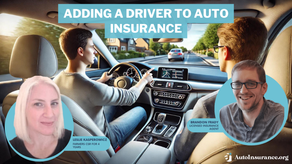 adding a driver to auto insurance