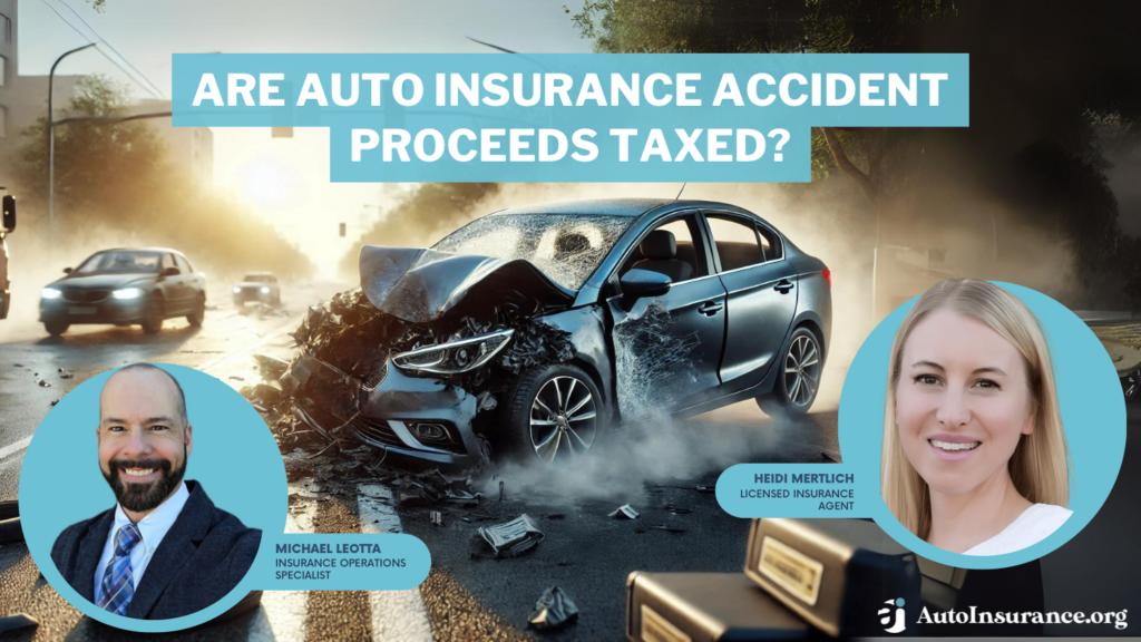 are auto insurance accident proceeds taxed